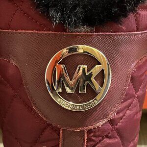 Michael Kors quilted rubber rain boots